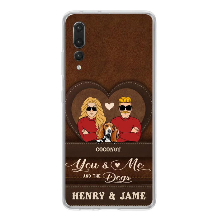 Personalized You & Me And The Dogs Phone Case - Up to 5 Dogs - Valentine's Day Gift Idea For Couple/Dog Lover - Case For Xiaomi, Oppo And Huawei