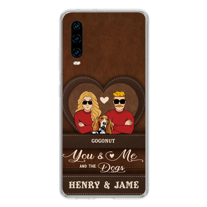 Personalized You & Me And The Dogs Phone Case - Up to 5 Dogs - Valentine's Day Gift Idea For Couple/Dog Lover - Case For Xiaomi, Oppo And Huawei