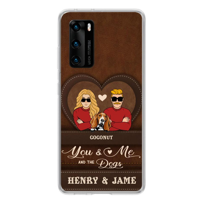 Personalized You & Me And The Dogs Phone Case - Up to 5 Dogs - Valentine's Day Gift Idea For Couple/Dog Lover - Case For Xiaomi, Oppo And Huawei