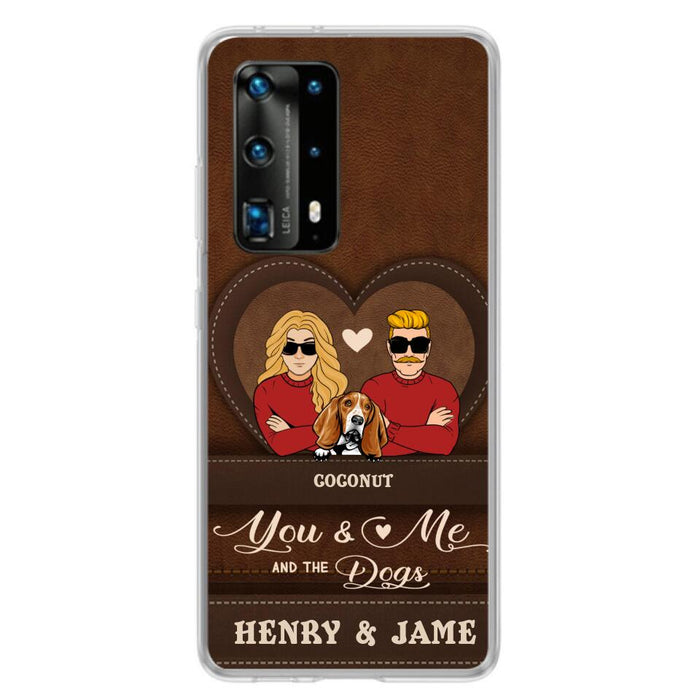 Personalized You & Me And The Dogs Phone Case - Up to 5 Dogs - Valentine's Day Gift Idea For Couple/Dog Lover - Case For Xiaomi, Oppo And Huawei
