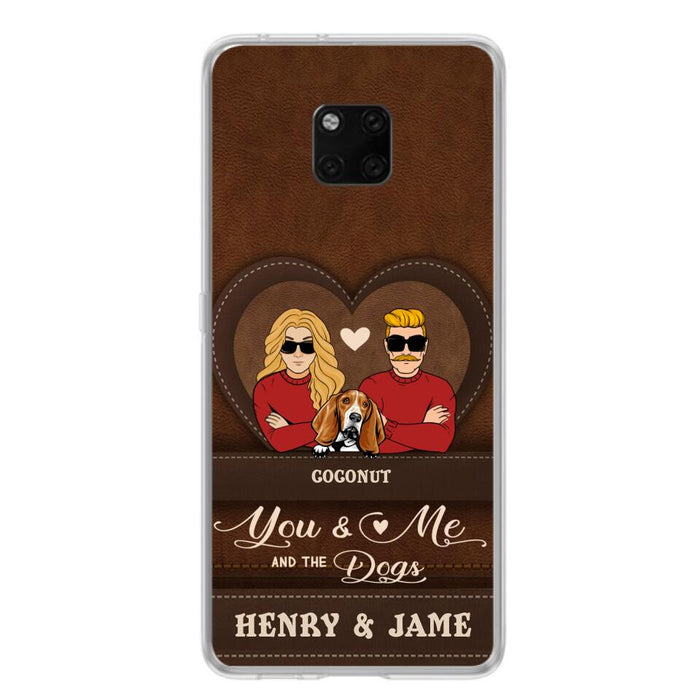 Personalized You & Me And The Dogs Phone Case - Up to 5 Dogs - Valentine's Day Gift Idea For Couple/Dog Lover - Case For Xiaomi, Oppo And Huawei