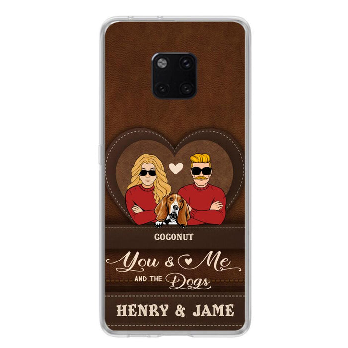 Personalized You & Me And The Dogs Phone Case - Up to 5 Dogs - Valentine's Day Gift Idea For Couple/Dog Lover - Case For Xiaomi, Oppo And Huawei