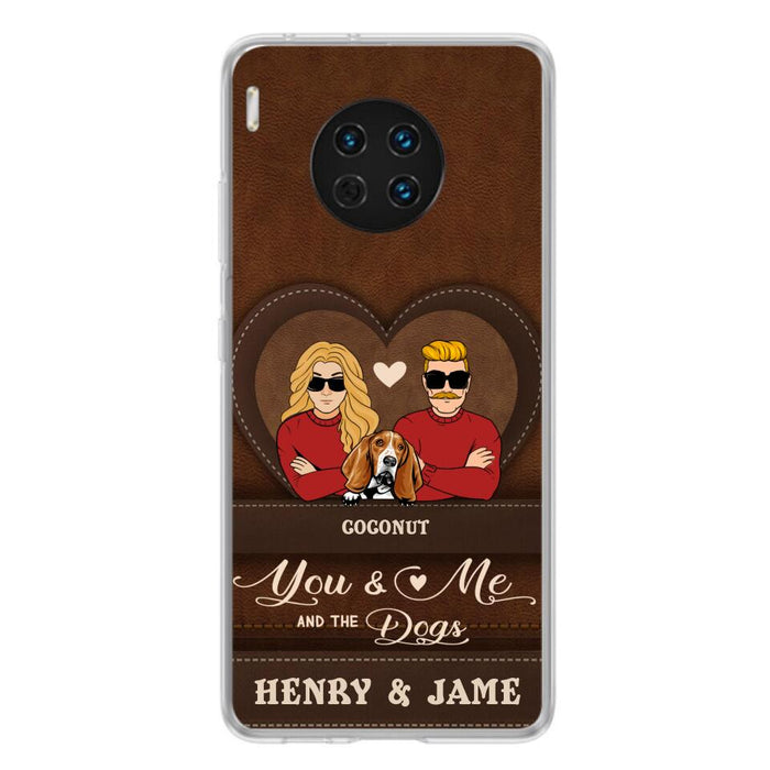 Personalized You & Me And The Dogs Phone Case - Up to 5 Dogs - Valentine's Day Gift Idea For Couple/Dog Lover - Case For Xiaomi, Oppo And Huawei