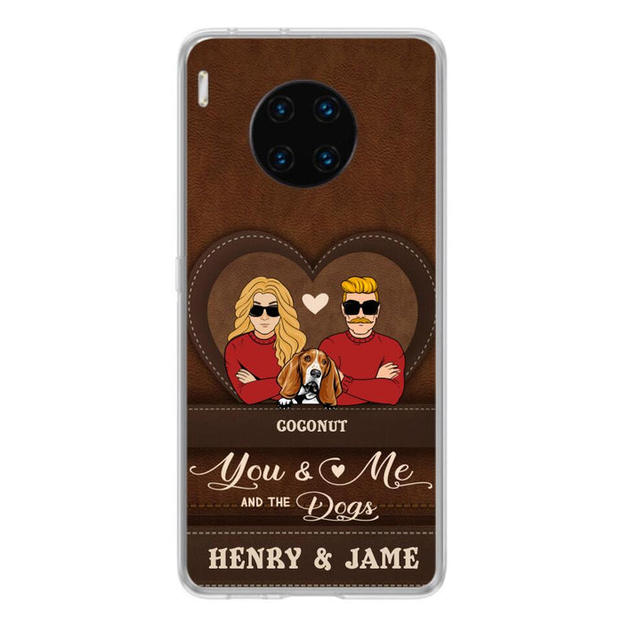 Personalized You & Me And The Dogs Phone Case - Up to 5 Dogs - Valentine's Day Gift Idea For Couple/Dog Lover - Case For Xiaomi, Oppo And Huawei