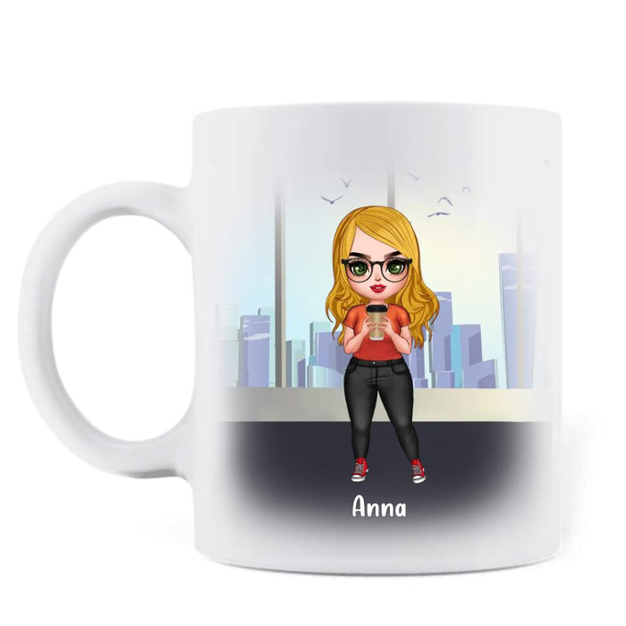 Personalized My Vocabulary At Work Coffee Mug - Gift Idea For Friends/Colleagues - Up to 4 People
