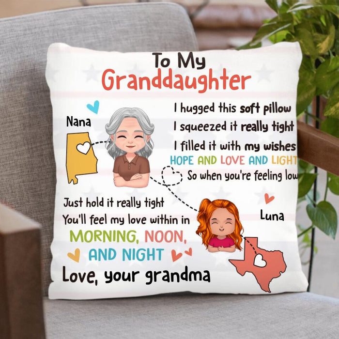 Personalized Feel My Love Pillow Cover/Fleece Blanket/Quilt - Gift Idea For Grandchild - To My Granddaughter