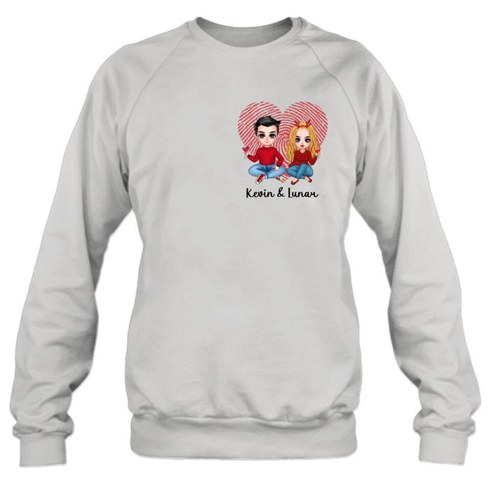 Personalized Couple T-shirt/Long Sleeve/Sweatshirt/Hoodie - Valentine's Day Gift Idea For Couple/Gift For Him And Her/Mother's Day Gift For Wife From Husband