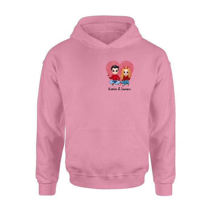 Personalized Couple T-shirt/Long Sleeve/Sweatshirt/Hoodie - Valentine's Day Gift Idea For Couple/Gift For Him And Her/Mother's Day Gift For Wife From Husband