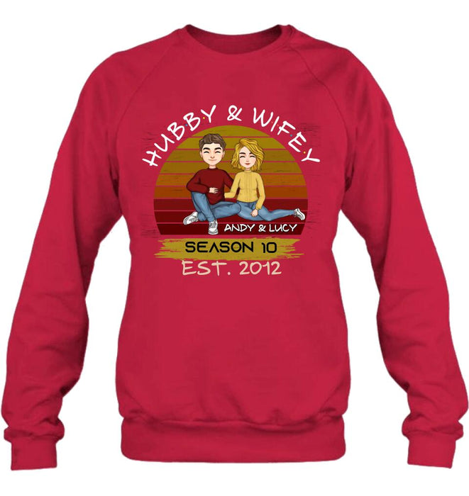 Personalized Couple Shirt - Gift Idea For Couple/Mother's Day Gift From Husband - Hubby & Wifey