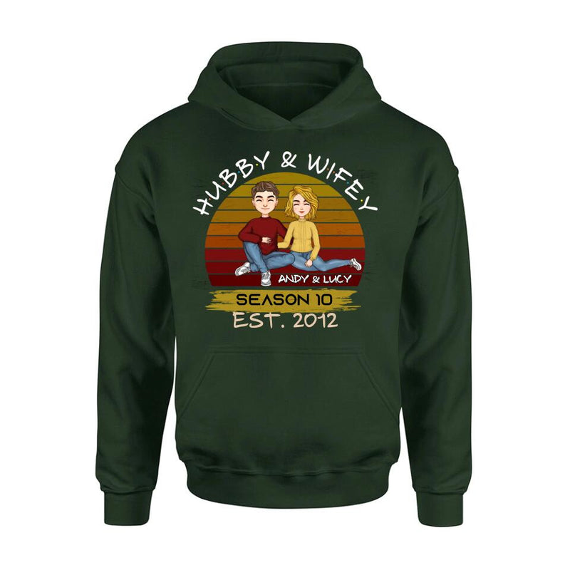 Personalized Couple Shirt - Gift Idea For Couple/Mother's Day Gift From Husband - Hubby & Wifey