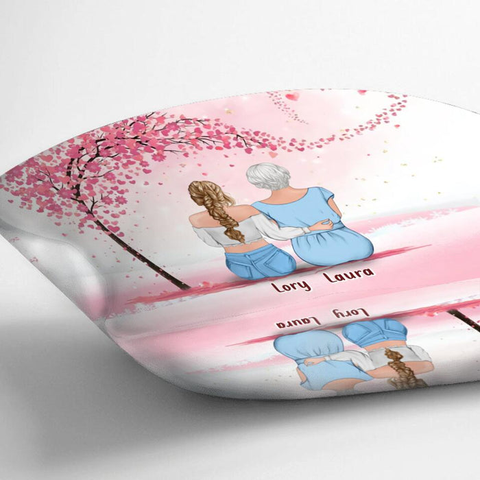 Personalized Mom And Daughter Pillow Cover/Fleece Throw Blanket/Quilt- Mother's Day Gift Idea - Up to 4 Daughters - The Love Between Mother & Daughter Is Forever