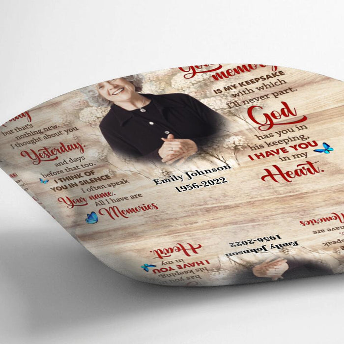 Personalized Memorial Mom Pillow Cover/Fleece Blanket/Quilt - Memory Gift For Loss Mom - I Miss You Mom