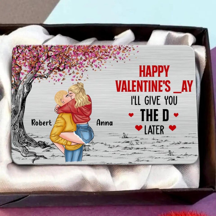 Personalized Couple Wallet Aluminum Card - Gifts for Couple/Valentine's Day - Happy Valentine's Day