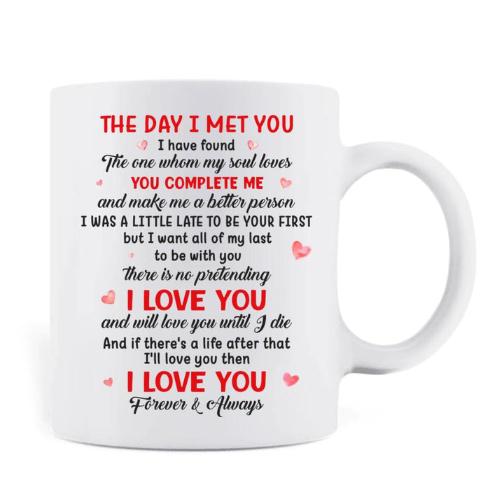 Personalized Gnome Couple Coffee Mug - Mother's Day Gift For Wife From Husband - The Day I Met You