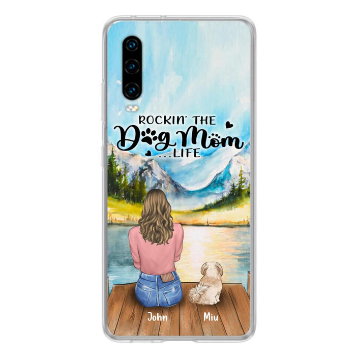 Personalized Dog Mom Phone Case - Gifts For Dog Lover With Up to 7 Dogs - Rockin' The Dog Mom Lifess