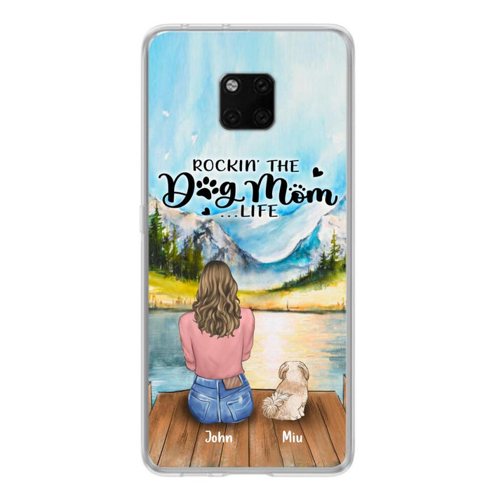 Personalized Dog Mom Phone Case - Gifts For Dog Lover With Up to 7 Dogs - Rockin' The Dog Mom Lifess