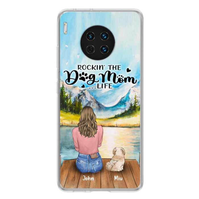 Personalized Dog Mom Phone Case - Gifts For Dog Lover With Up to 7 Dogs - Rockin' The Dog Mom Lifess