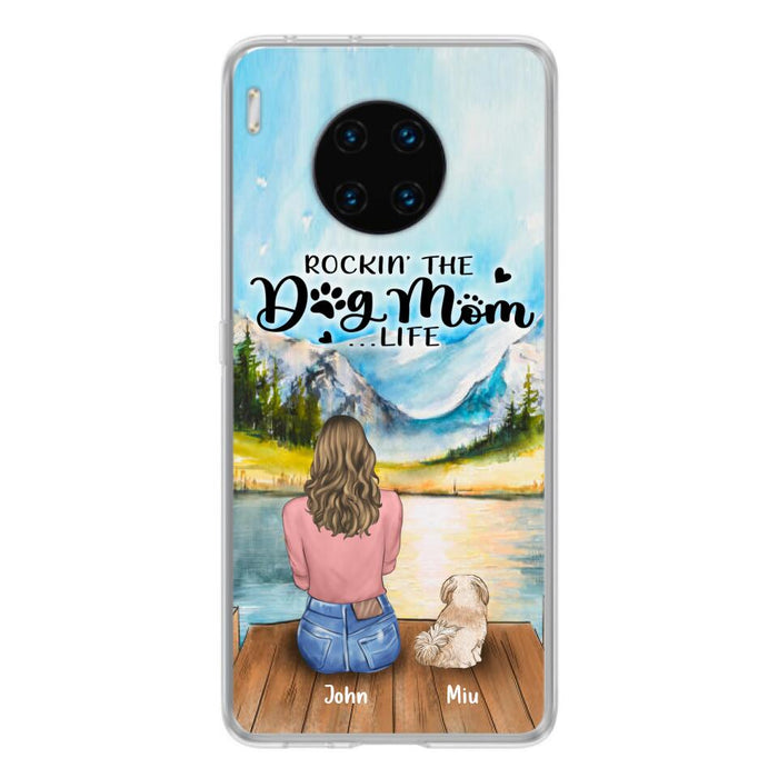 Personalized Dog Mom Phone Case - Gifts For Dog Lover With Up to 7 Dogs - Rockin' The Dog Mom Lifess