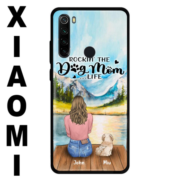 Personalized Dog Mom Phone Case - Gifts For Dog Lover With Up to 7 Dogs - Rockin' The Dog Mom Lifess