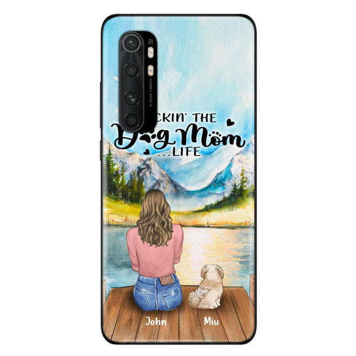 Personalized Dog Mom Phone Case - Gifts For Dog Lover With Up to 7 Dogs - Rockin' The Dog Mom Lifess
