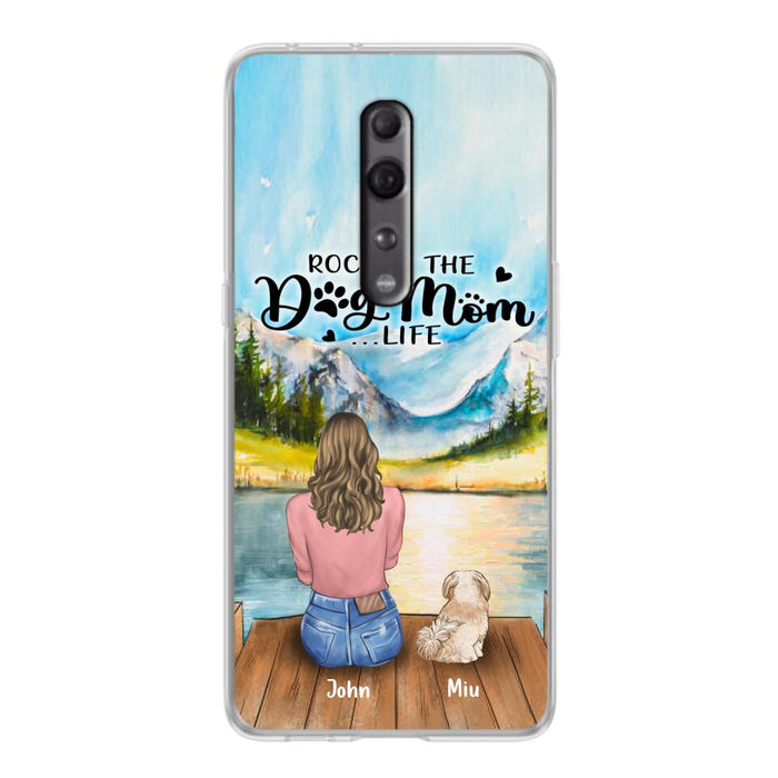 Personalized Dog Mom Phone Case - Gifts For Dog Lover With Up to 7 Dogs - Rockin' The Dog Mom Lifess