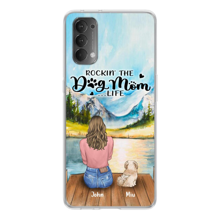 Personalized Dog Mom Phone Case - Gifts For Dog Lover With Up to 7 Dogs - Rockin' The Dog Mom Lifess