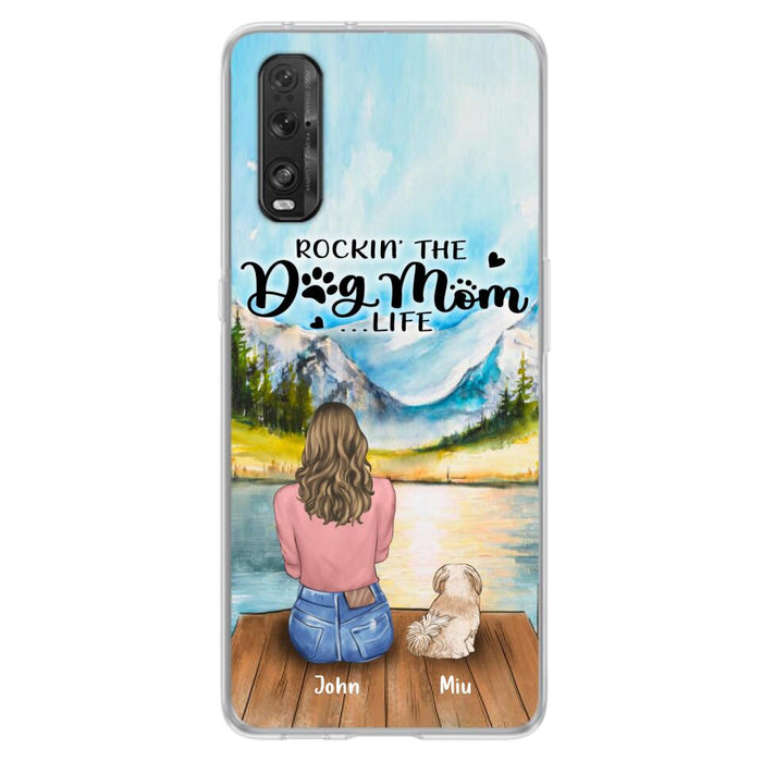 Personalized Dog Mom Phone Case - Gifts For Dog Lover With Up to 7 Dogs - Rockin' The Dog Mom Lifess