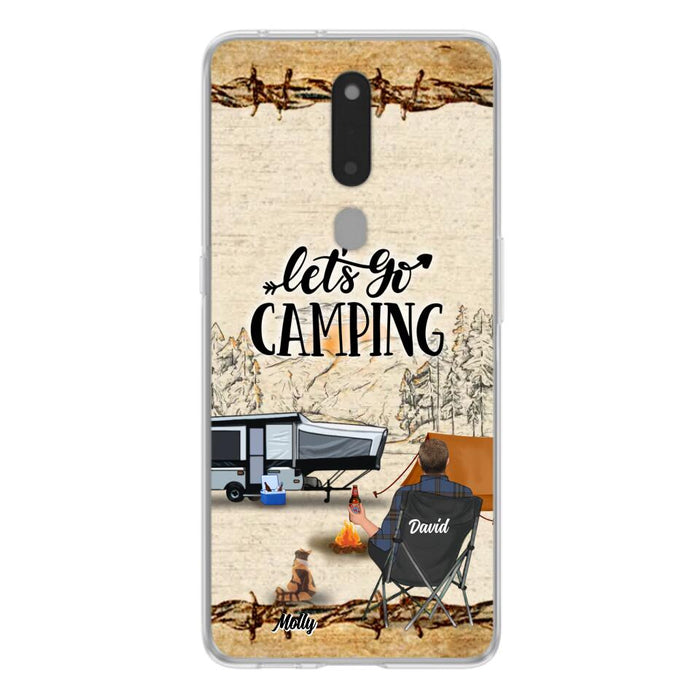 Personalized Camping Phone Case - Gift Idea For Camping Lovers - Couple/Single Man/Woman With Up to 6 Pets - Let's Go Camping - Cases For Oppo, Xiaomi & Huawei