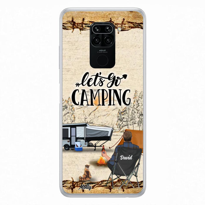 Personalized Camping Phone Case - Gift Idea For Camping Lovers - Couple/Single Man/Woman With Up to 6 Pets - Let's Go Camping - Cases For Oppo, Xiaomi & Huawei