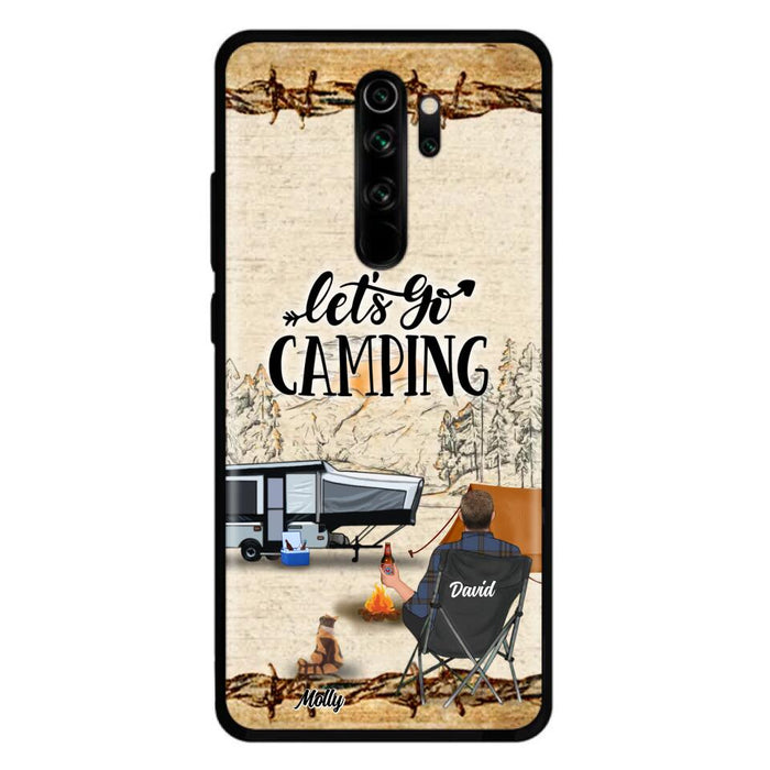 Personalized Camping Phone Case - Gift Idea For Camping Lovers - Couple/Single Man/Woman With Up to 6 Pets - Let's Go Camping - Cases For Oppo, Xiaomi & Huawei