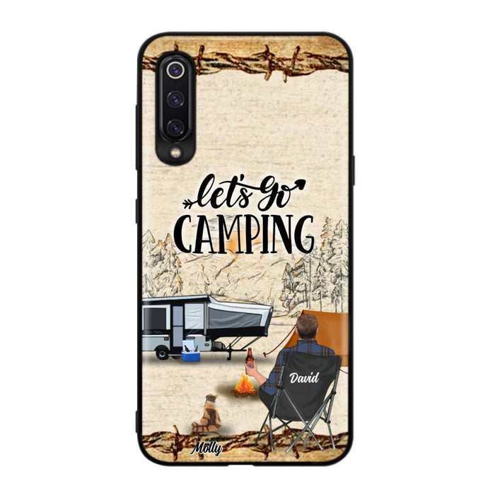 Personalized Camping Phone Case - Gift Idea For Camping Lovers - Couple/Single Man/Woman With Up to 6 Pets - Let's Go Camping - Cases For Oppo, Xiaomi & Huawei