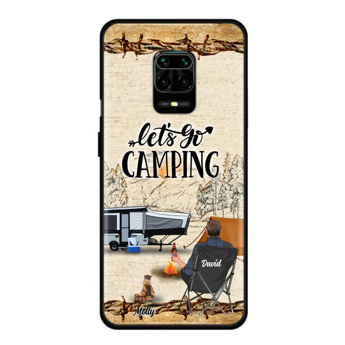 Personalized Camping Phone Case - Gift Idea For Camping Lovers - Couple/Single Man/Woman With Up to 6 Pets - Let's Go Camping - Cases For Oppo, Xiaomi & Huawei