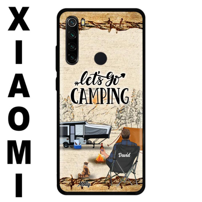 Personalized Camping Phone Case - Gift Idea For Camping Lovers - Couple/Single Man/Woman With Up to 6 Pets - Let's Go Camping - Cases For Oppo, Xiaomi & Huawei