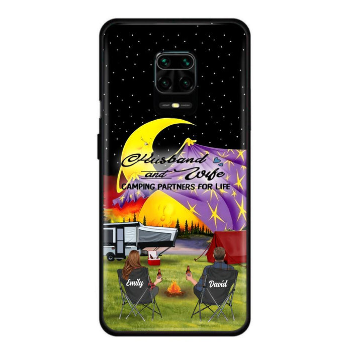 Personalized Camping Phone Case - Couple/Parents With Up to 3 Kids And 4 Pets - Gift Idea For Camping Lover - Case For Xiaomi, Oppo And Huawei