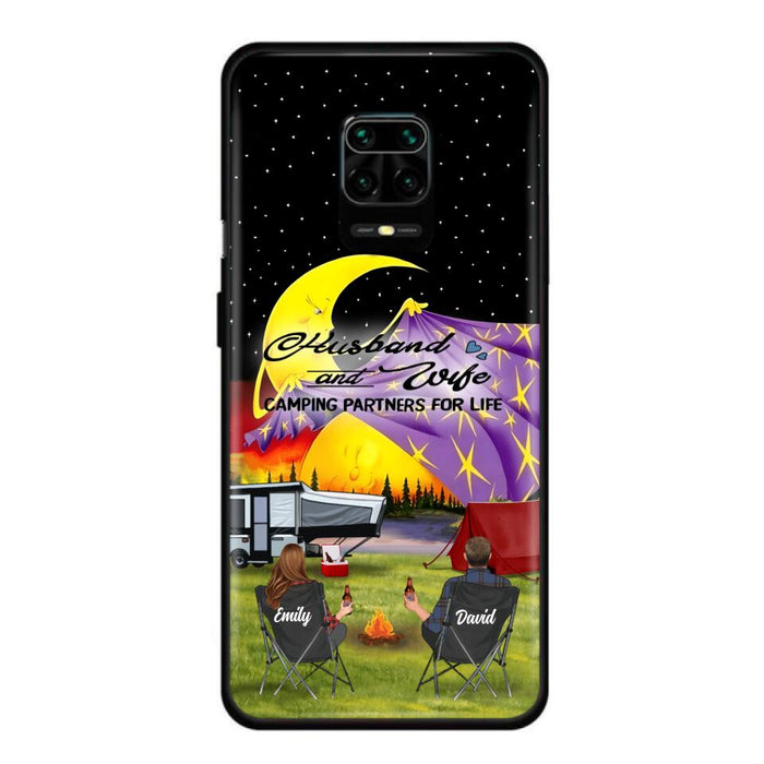 Personalized Camping Phone Case - Couple/Parents With Up to 3 Kids And 4 Pets - Gift Idea For Camping Lover - Case For Xiaomi, Oppo And Huawei