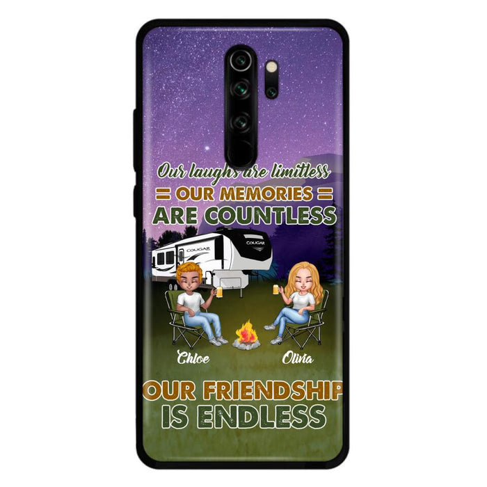 Personalized Camping Friends Phone Case - Up to 4 People - Gift Idea For Friends/Camping Lover - Life Is Better When You're Camping With Friends - Case For Xiaomi/Huawei/Oppo