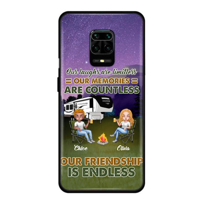 Personalized Camping Friends Phone Case - Up to 4 People - Gift Idea For Friends/Camping Lover - Life Is Better When You're Camping With Friends - Case For Xiaomi/Huawei/Oppo