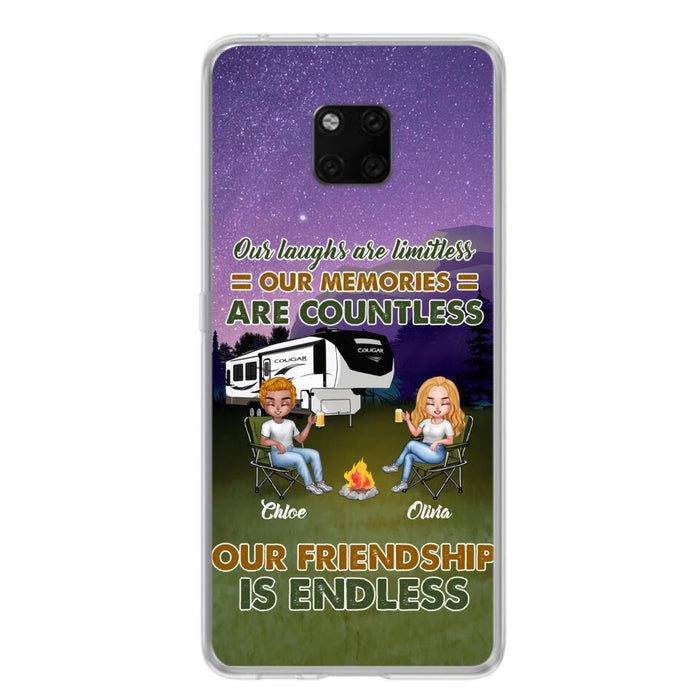 Personalized Camping Friends Phone Case - Up to 4 People - Gift Idea For Friends/Camping Lover - Life Is Better When You're Camping With Friends - Case For Xiaomi/Huawei/Oppo