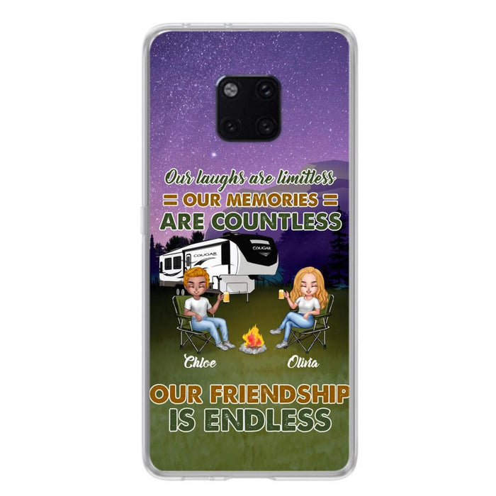 Personalized Camping Friends Phone Case - Up to 4 People - Gift Idea For Friends/Camping Lover - Life Is Better When You're Camping With Friends - Case For Xiaomi/Huawei/Oppo