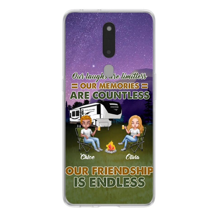 Personalized Camping Friends Phone Case - Up to 4 People - Gift Idea For Friends/Camping Lover - Life Is Better When You're Camping With Friends - Case For Xiaomi/Huawei/Oppo