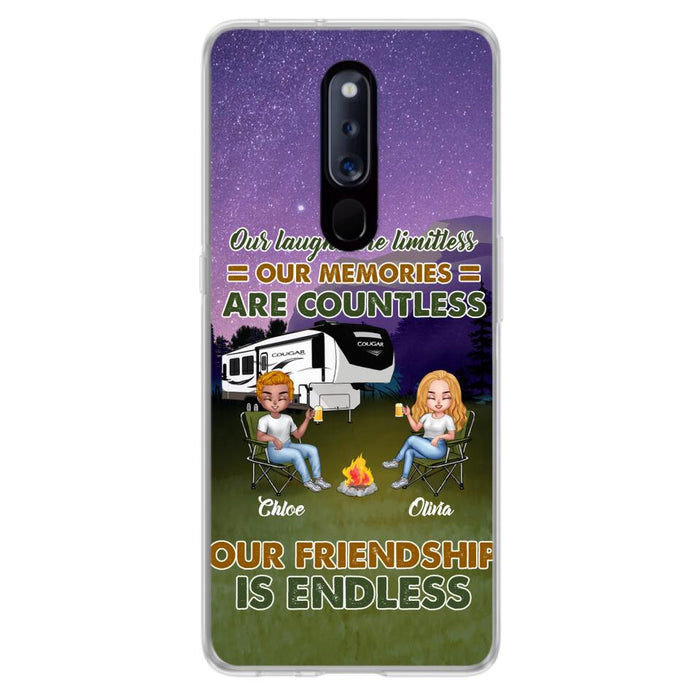 Personalized Camping Friends Phone Case - Up to 4 People - Gift Idea For Friends/Camping Lover - Life Is Better When You're Camping With Friends - Case For Xiaomi/Huawei/Oppo