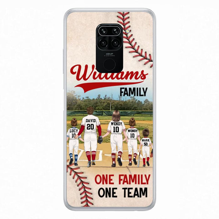 Personalized Baseball Family Phone Case - Up to 3 Children - Gift Idea For Valentine's Day/Birthday/Anniversary/Mother's Day Gift Idea - One Family One Team - Case for Xiaomi/Huawei/Oppo
