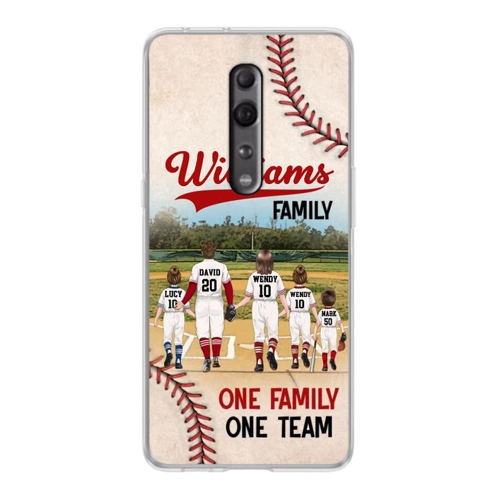 Personalized Baseball Family Phone Case - Up to 3 Children - Gift Idea For Valentine's Day/Birthday/Anniversary/Mother's Day Gift Idea - One Family One Team - Case for Xiaomi/Huawei/Oppo