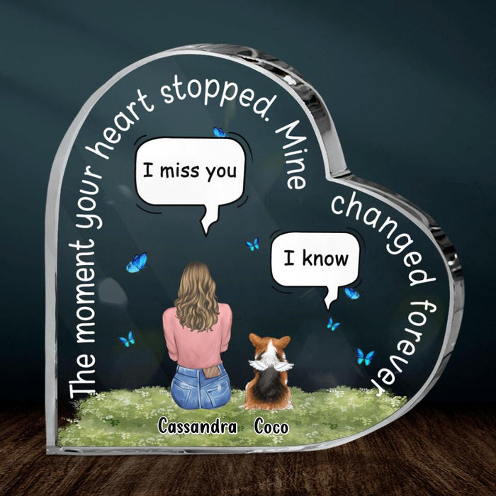 Personalized Memorial Pet Acrylic Plaque  - Memorial Gift For Loss Of Dog/Cat - Full Options