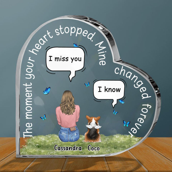 Personalized Memorial Pet Acrylic Plaque  - Memorial Gift For Loss Of Dog/Cat - Full Options