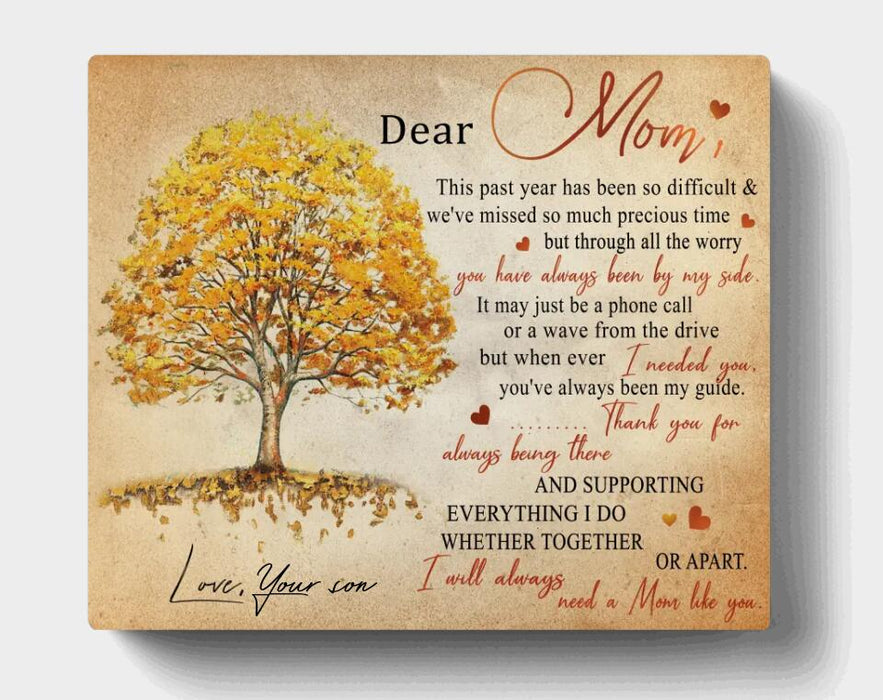 Personalized Love Letter Canvas - Gift From Daughter/Son To Mom - Meaningful messages for mother’s day