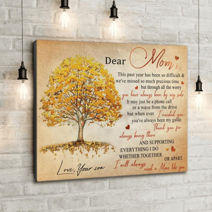 Personalized Love Letter Canvas - Gift From Daughter/Son To Mom - Meaningful messages for mother’s day