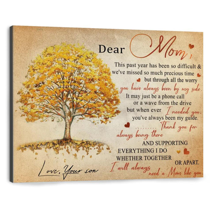Personalized Love Letter Canvas - Gift From Daughter/Son To Mom - Meaningful messages for mother’s day