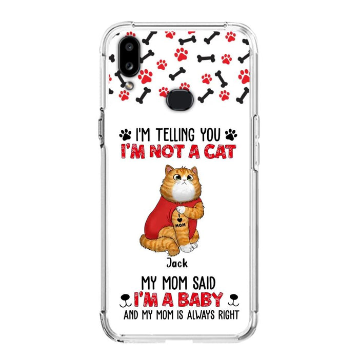 Personalized Dog/Cat Phone Case - Up to 4 Pets - Birthday, Loving Gift For Cat & Dog Lover, Pet Owner, Pet Mom, Pet Dad - My Mom Said I'm A Baby - Case For iPhone And Samsung