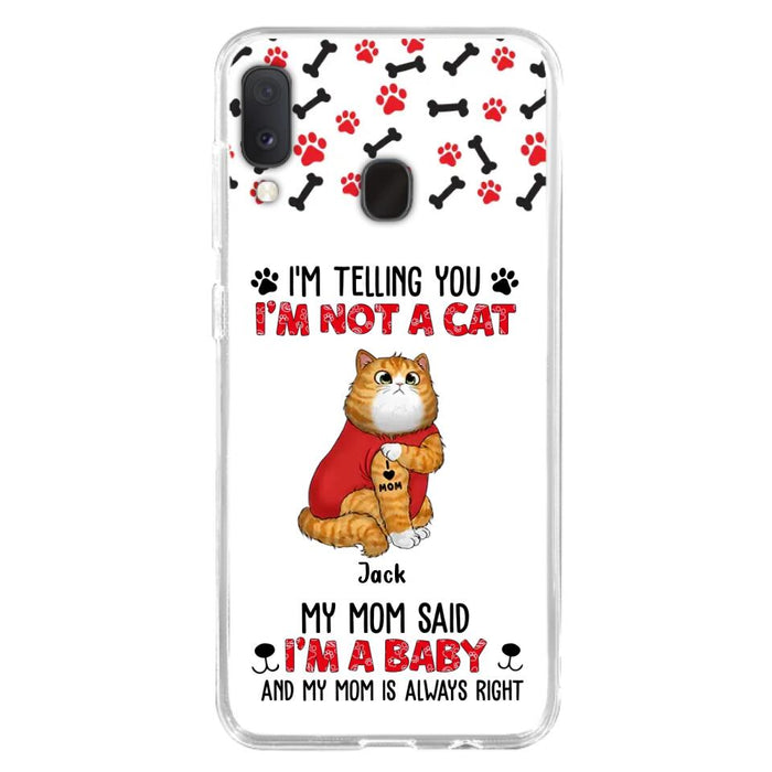 Personalized Dog/Cat Phone Case - Up to 4 Pets - Birthday, Loving Gift For Cat & Dog Lover, Pet Owner, Pet Mom, Pet Dad - My Mom Said I'm A Baby - Case For iPhone And Samsung
